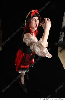 DARINA STAANDING POSE WITH APPLE